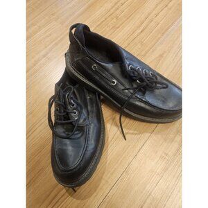 Vintage Tommy Hilfiger Shoes Chunky Loafer Lace Up Black Mens Size 12 M